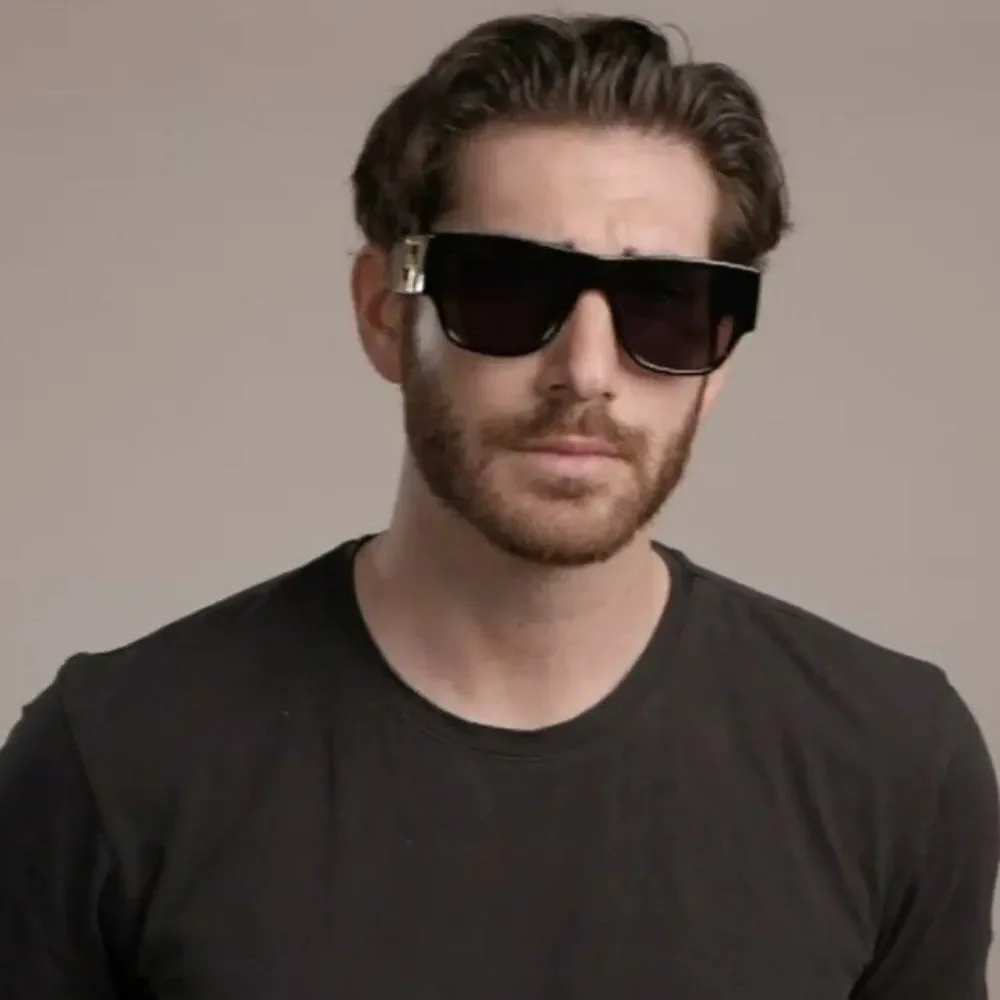 NEW Versace VE4403 GB1/87 Black Grey Square Unisex Sunglasses